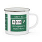 Vintage Merritt Parkway Exit 52 Sign Enamel Camping Mug
