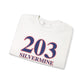 203 Silvermine Red, White & Blue Unisex Heavy Blend™ Crewneck Sweatshirt