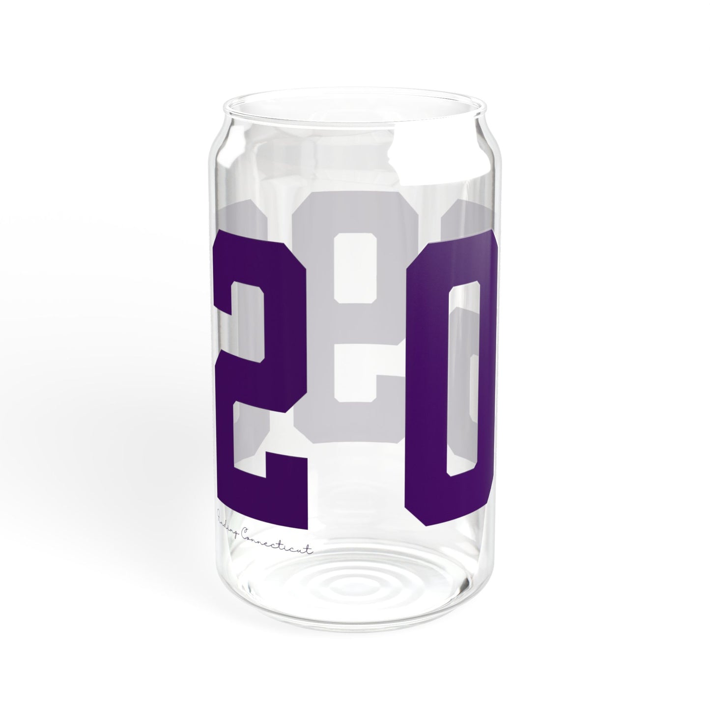 06902 Stamford Connecticut Zip Code Sipper Glass, 16oz