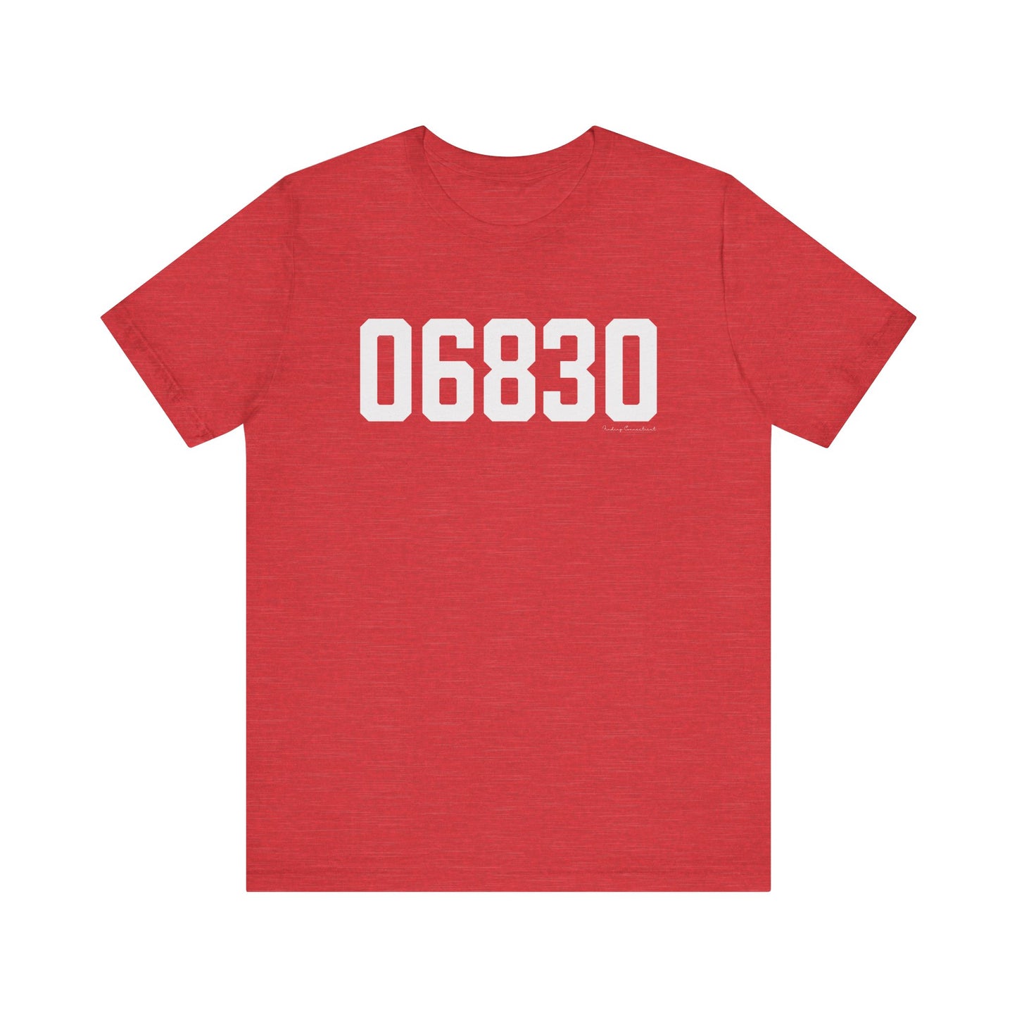 06830 - Greenwich CT Zip Code Unisex Jersey Short Sleeve T-Shirt