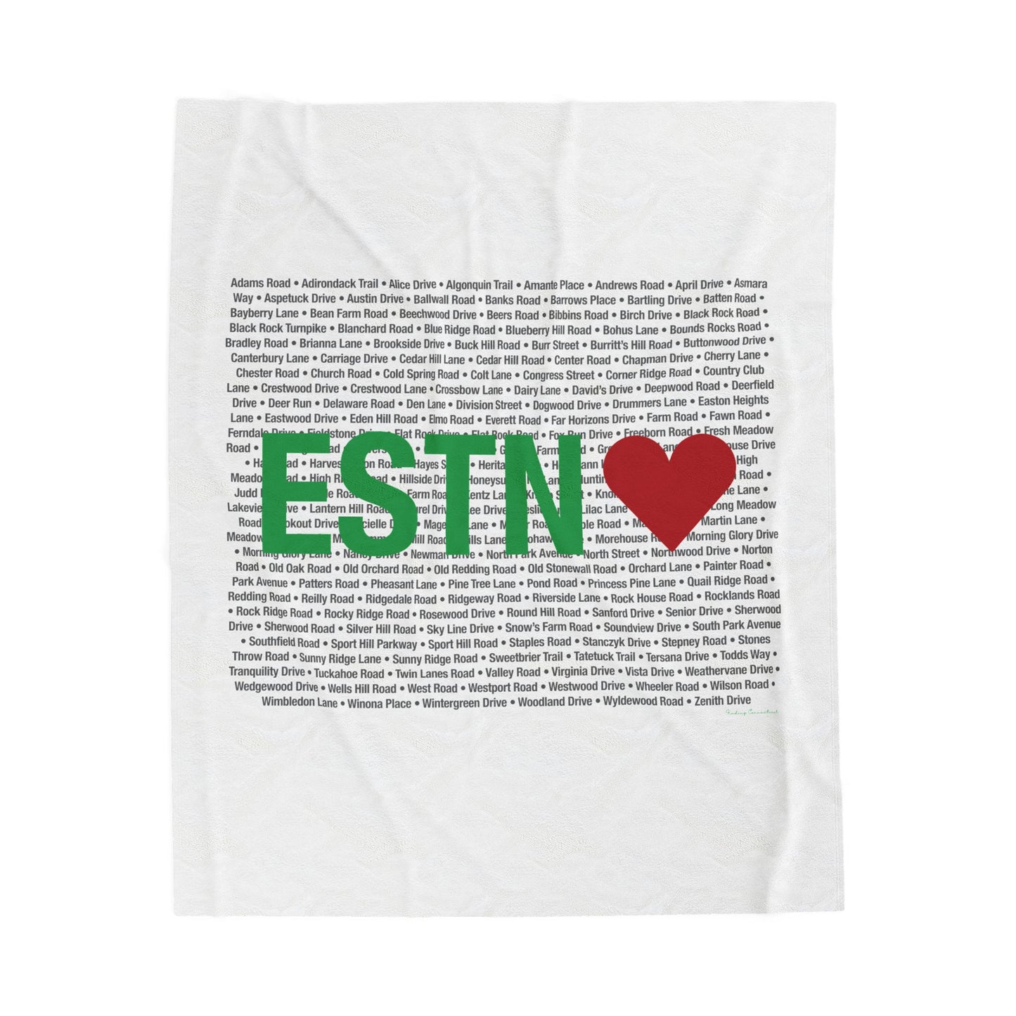 Easton Love Velveteen Plush Blanket