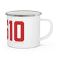 06610  Bridgeport Connecticut Zip Code Enamel Camping Mug