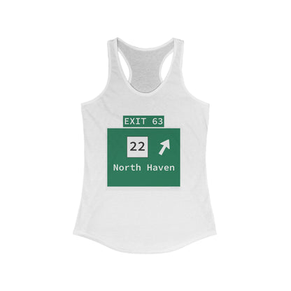 Vintage WCP Exit 63 Sign Women's Ideal Racerback Tank Top