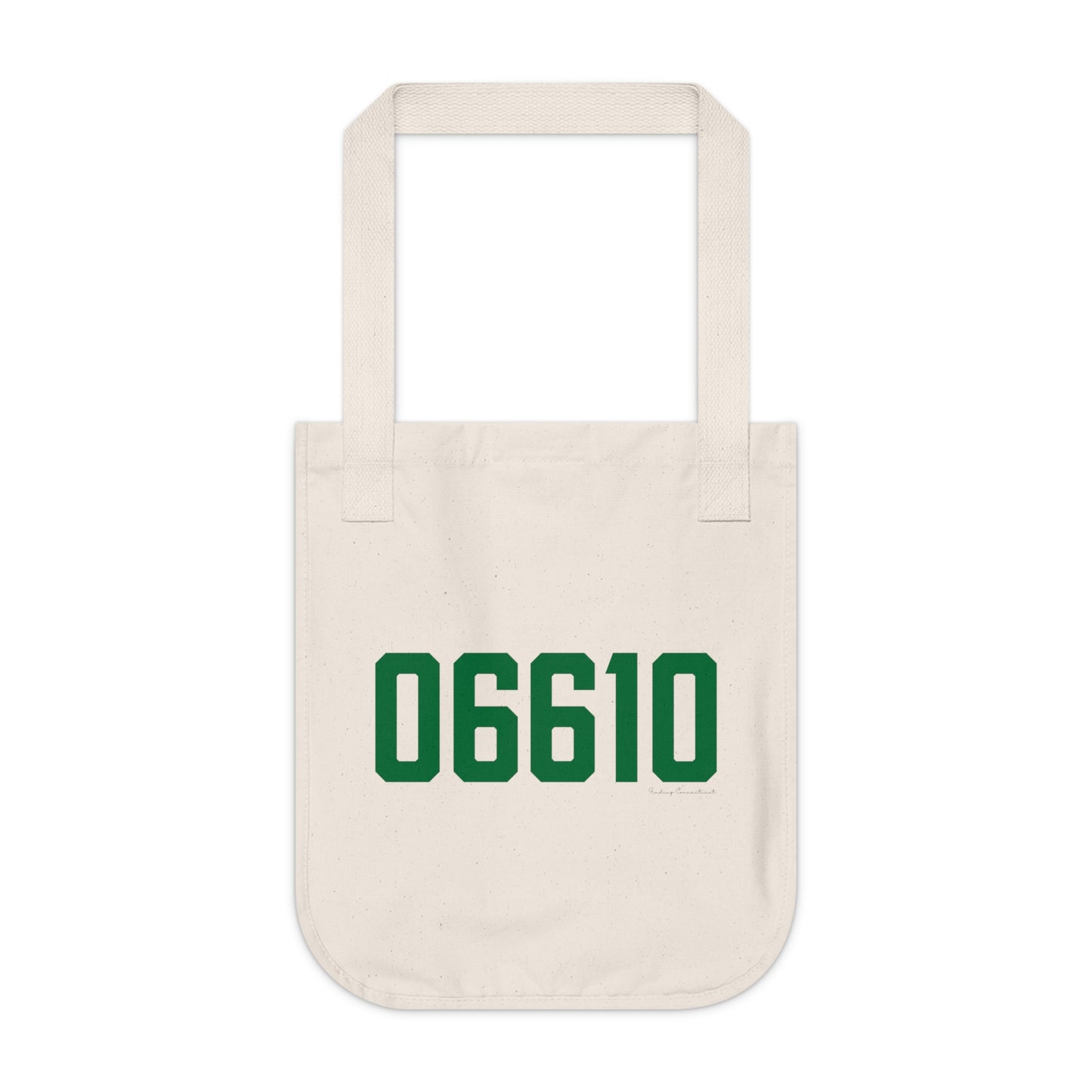 06610  Bridgeport Connecticut Zip Code Organic Canvas Tote Bag