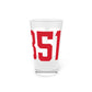 06851 Norwalk Connecticut Zip Code Pint Glass, 16oz