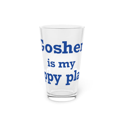Goshen is My Happy Place Pint Glass, 16oz