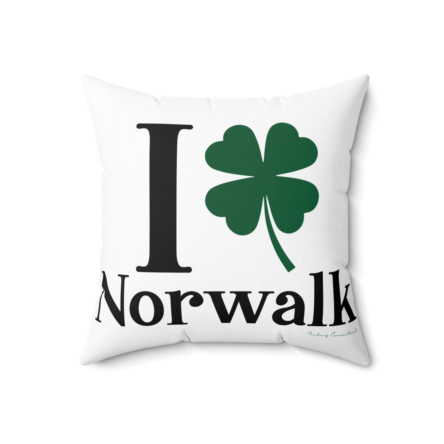 I Clover Norwalk Spun Polyester Square Pillow