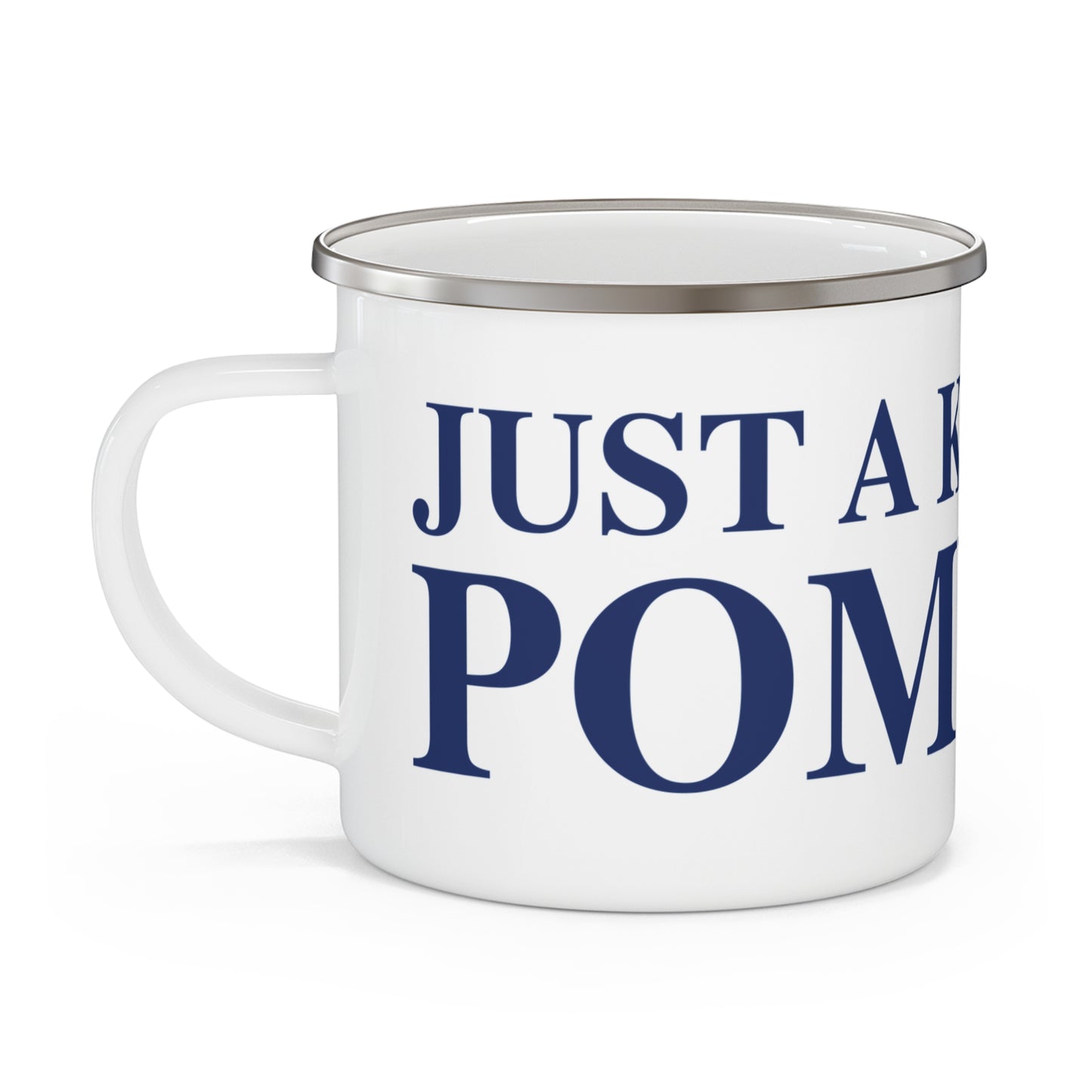 Just a kid from Pomfret Enamel Camping Mug