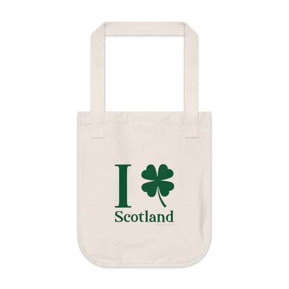 I Clover Scotland Organic Canvas Tote Bag