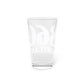 860 Portland Red, White & Blue Pint Glass, 16oz