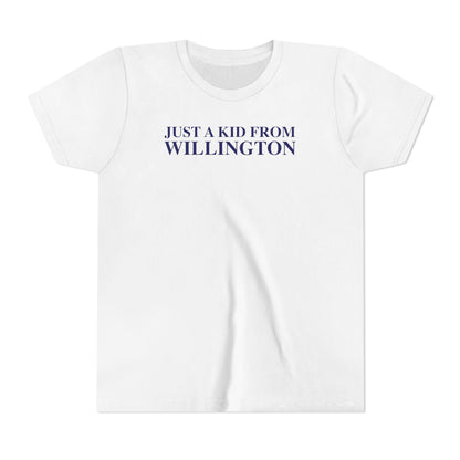 Just a kid from Willington Youth Short Sleeve T-Shirt