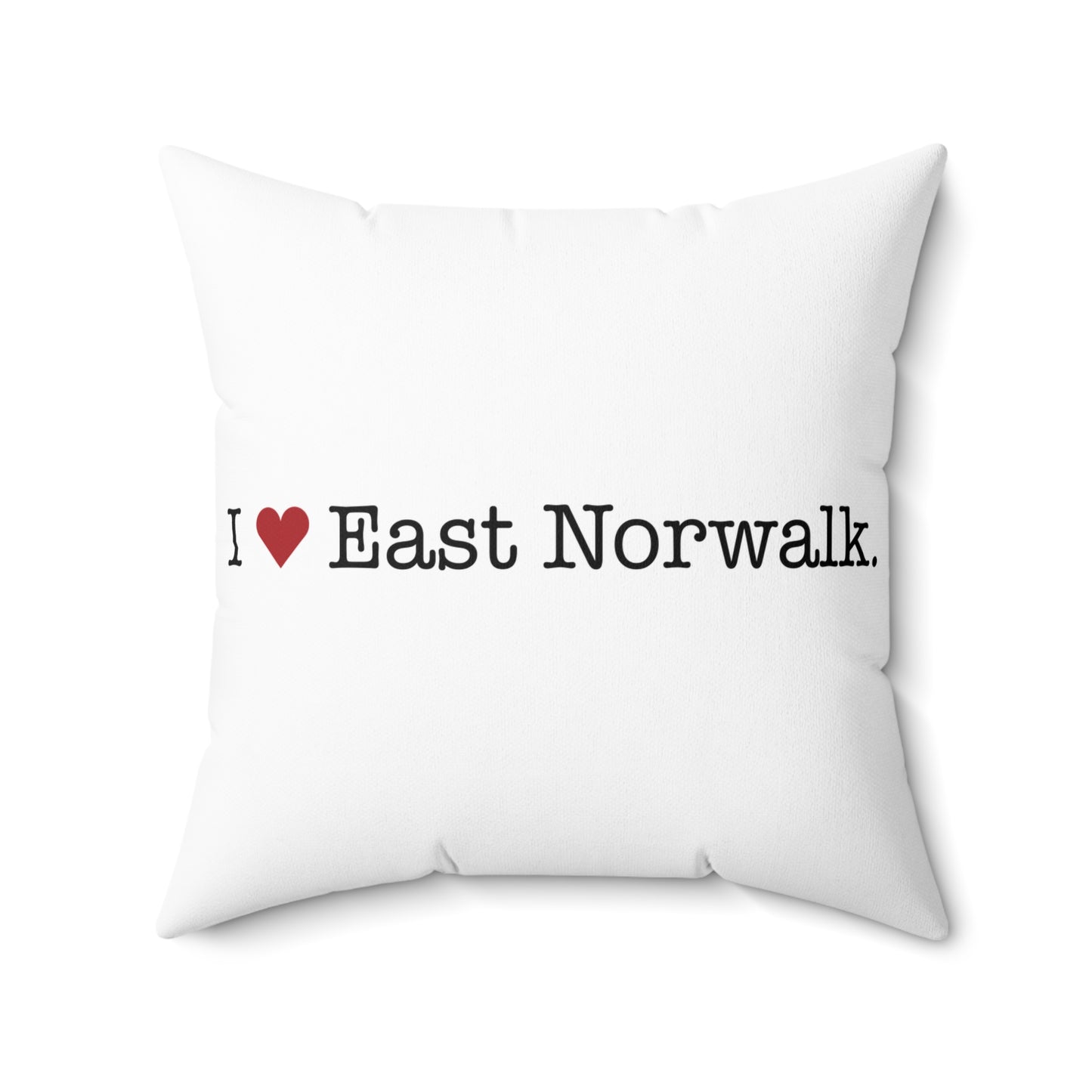 I Heart East Norwalk. Spun Polyester Square Pillow
