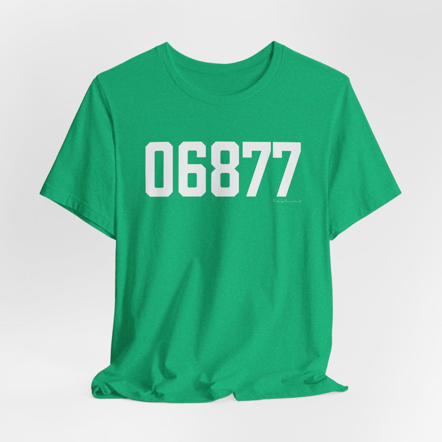 06877 Ridgefield CT Zip Code Unisex Jersey Short Sleeve T-Shirt