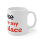 Goose Shows Are My Happy Place - Blue & Orange Mug 11oz