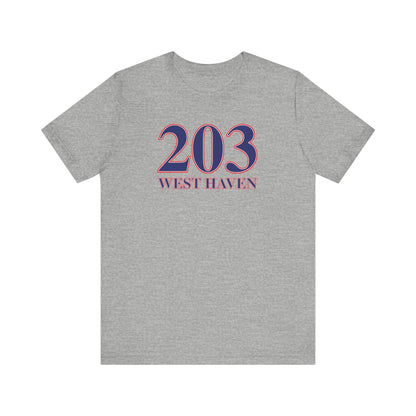 203 West Haven Unisex Jersey Short Sleeve T-Shirt