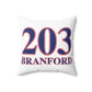203 Branford Red White & BlueSpun Polyester Square Pillow