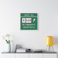 Vintage Merritt Parkway Exit 52 Sign Matte Canvas, Stretched, 1.25"