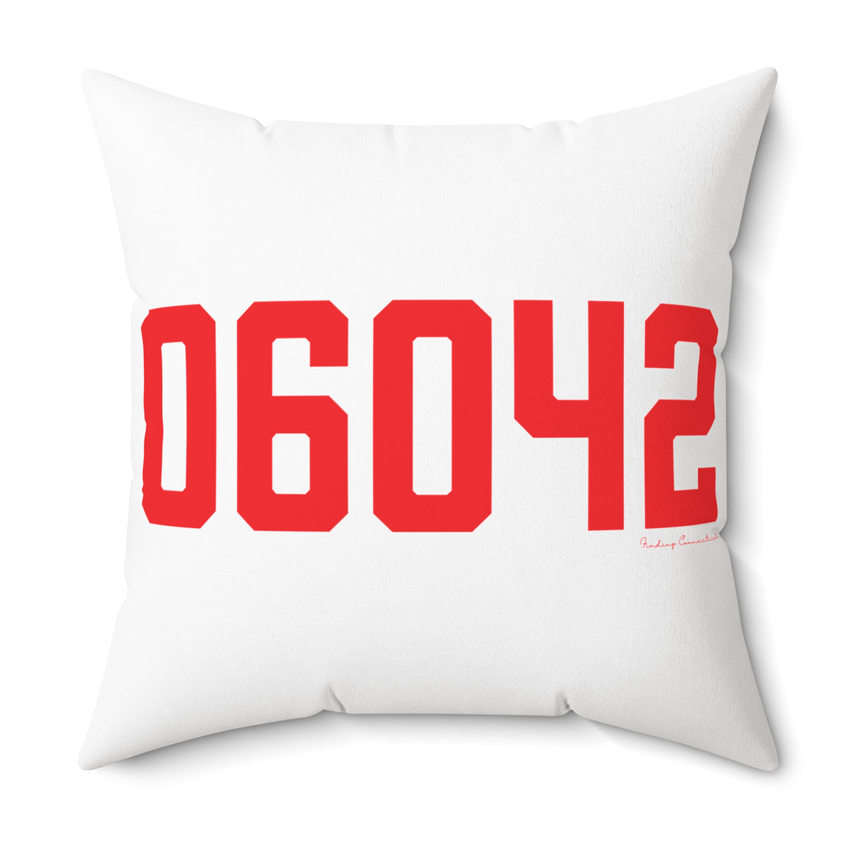 06042 Manchester Connecticut Zip Code  Polyester Square Pillow