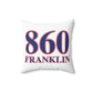 860 Franklin Red, White & Blue Spun Polyester Square Pillow