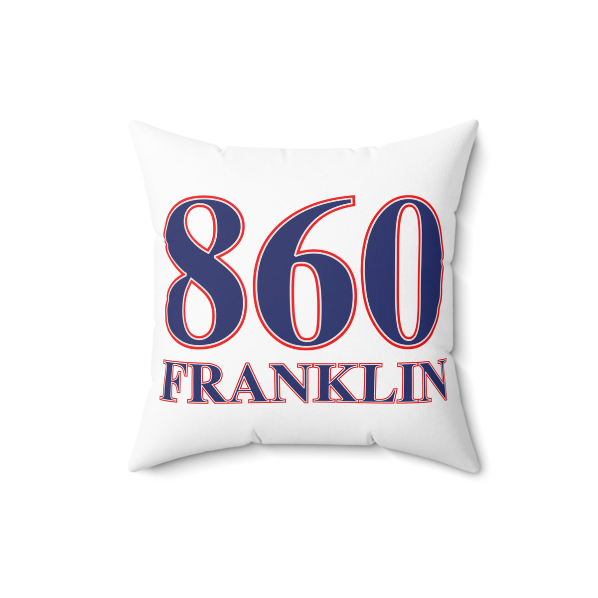860 Franklin Red, White & Blue Spun Polyester Square Pillow