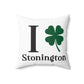 I Clover Stonington Spun Polyester Square Pillow