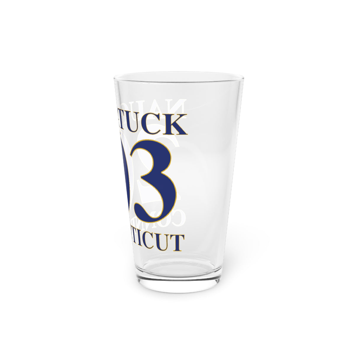 Naugatuck 203 Connecticut Pint Glass, 16oz