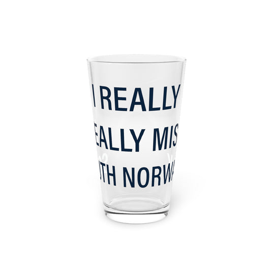 I Really Really Miss South Norwalk Pint Glass, 16oz