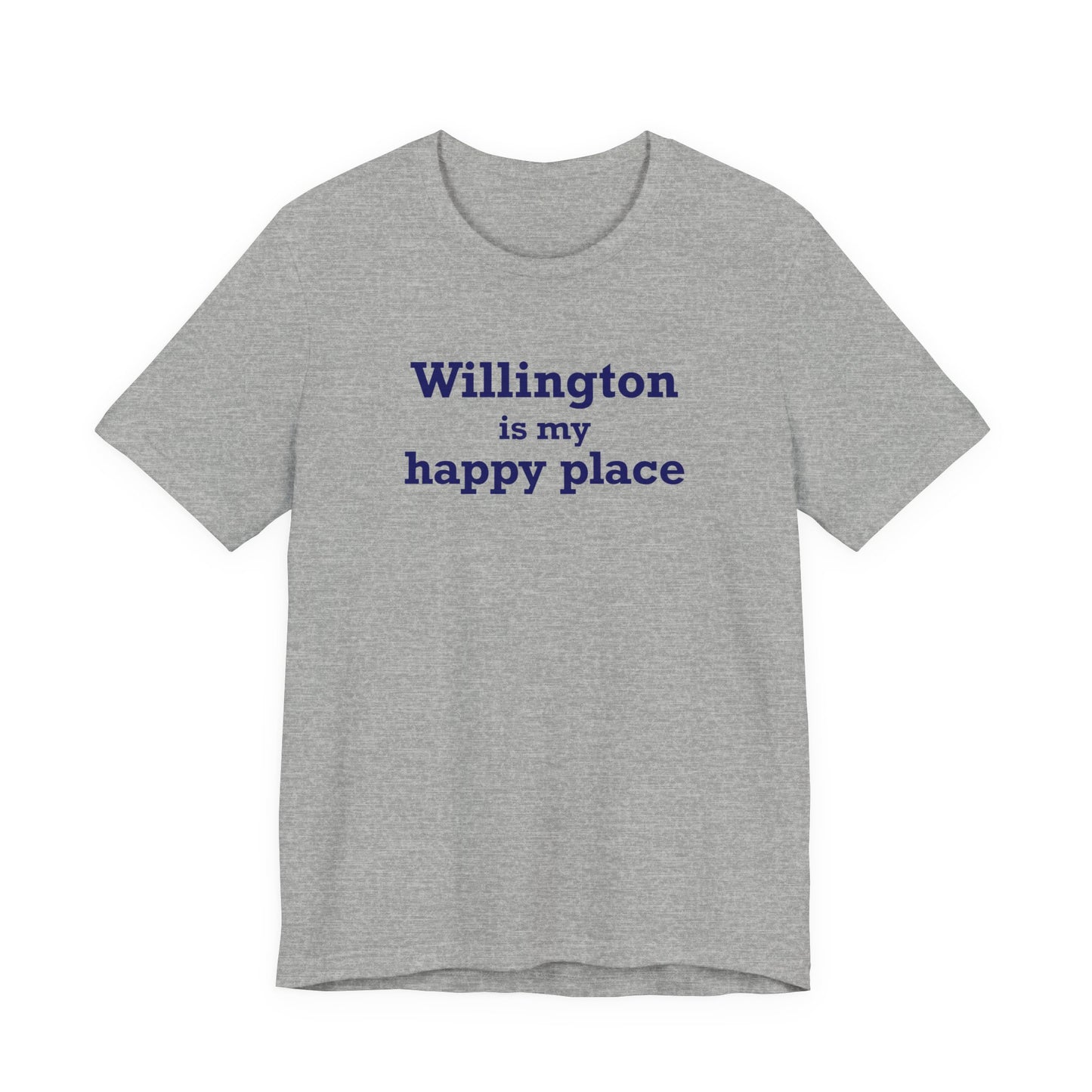 Willington is My Happy Place Unisex Jersey Short Sleeve T-Shirt
