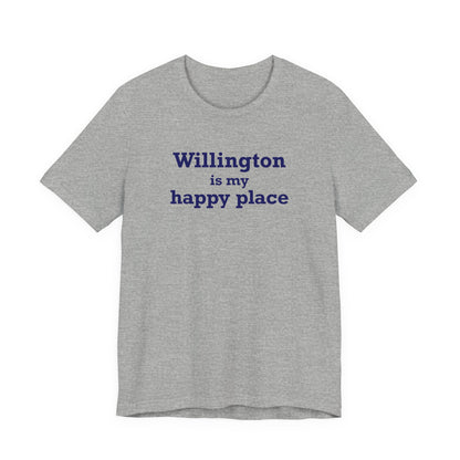 Willington is My Happy Place Unisex Jersey Short Sleeve T-Shirt