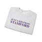Just a kid from Stamford Unisex Heavy Blend™ Crewneck Sweatshirt