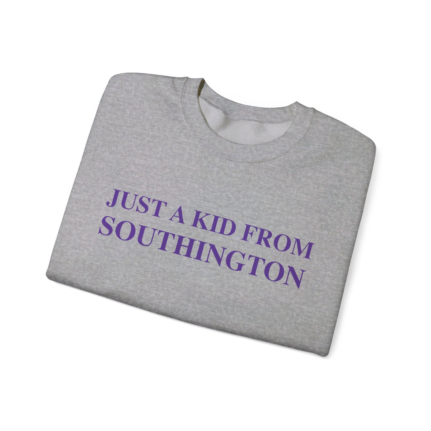 Just a kid from Southington Unisex Heavy Blend™ Crewneck Sweatshirt