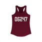 06247 Hampton CT Zip Code Women's Ideal Racerback Tank Top