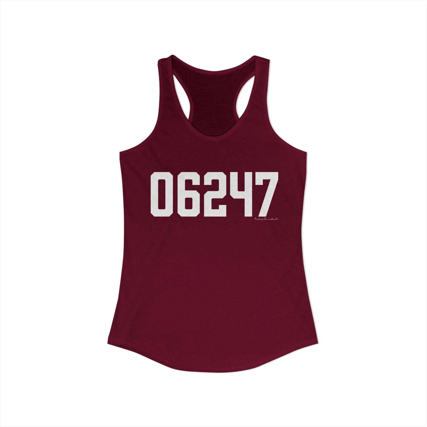 06247 Hampton CT Zip Code Women's Ideal Racerback Tank Top