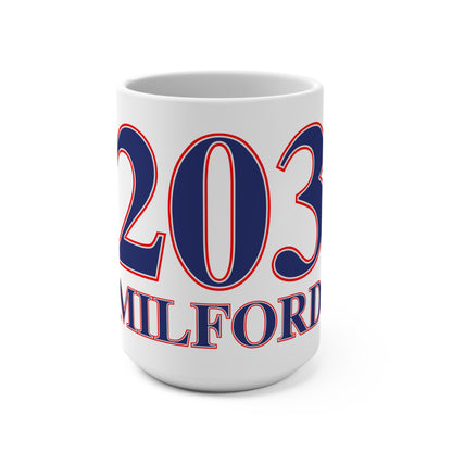 203 Milford Red White & Blue Mug 15oz