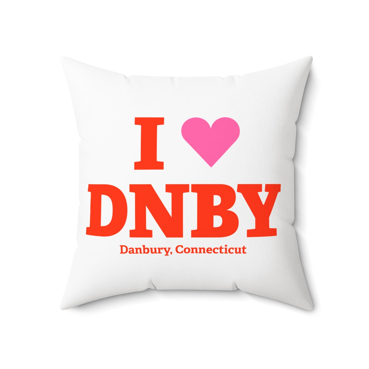 I Heart DNBY Spun Polyester Square Pillow