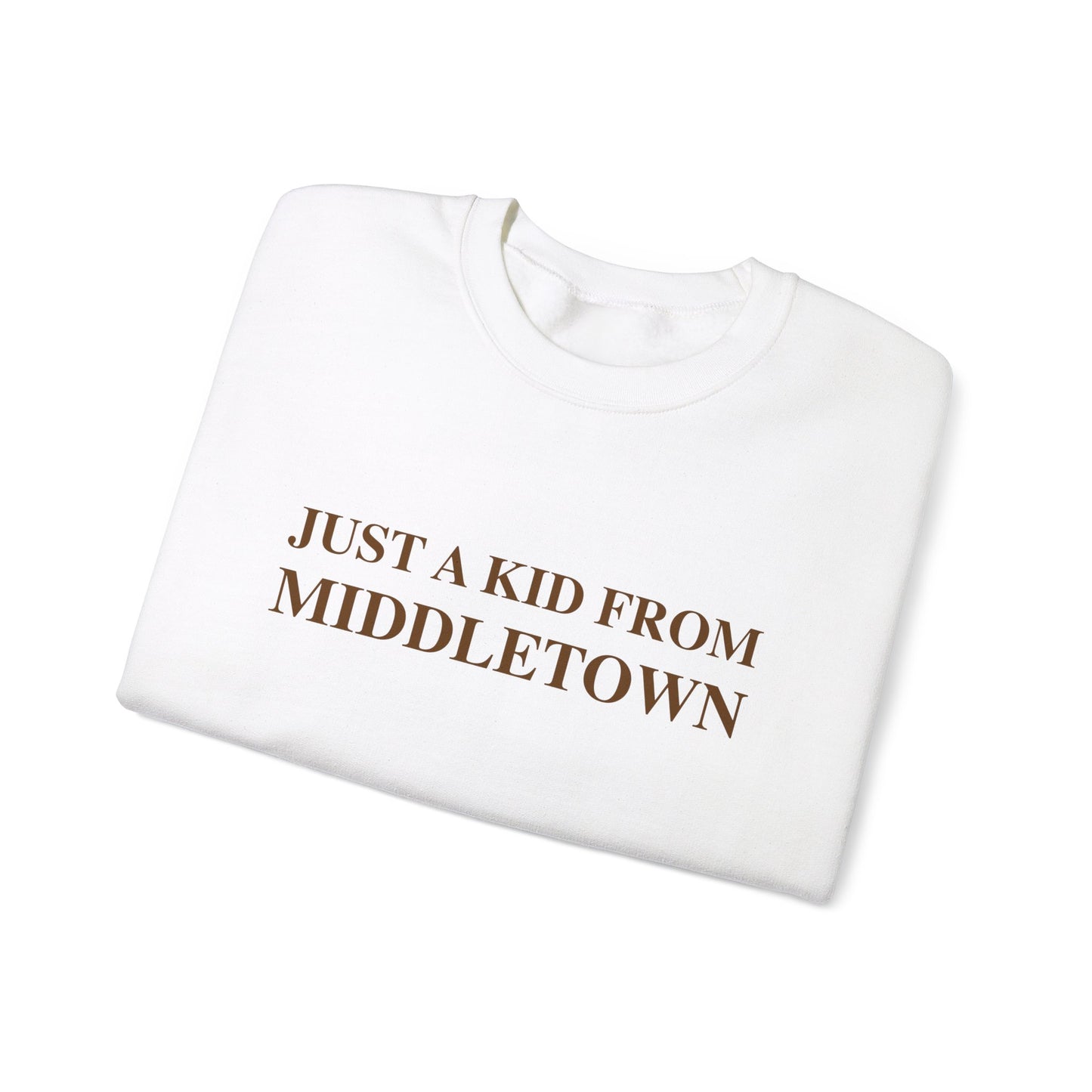 Just a kid from Middletown Unisex Heavy Blend™ Crewneck Sweatshirt