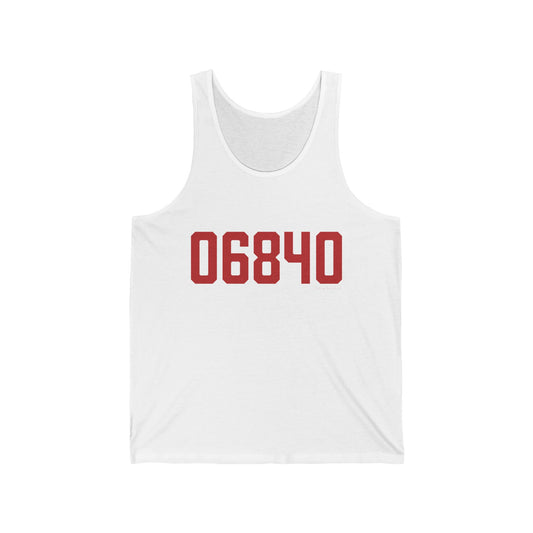 06840 New Canaan Connecticut Zip Code Unisex Jersey Tank Top
