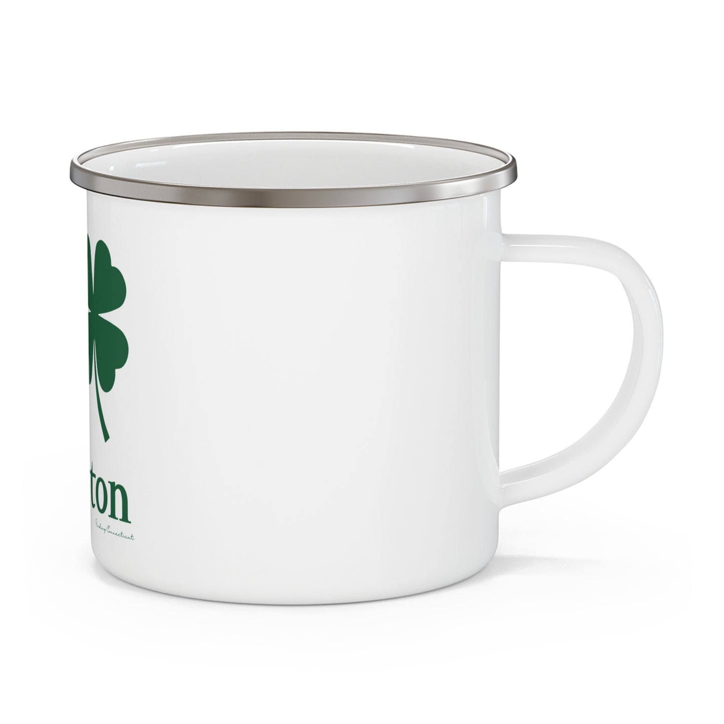 I Clover Ellington Enamel Camping Mug