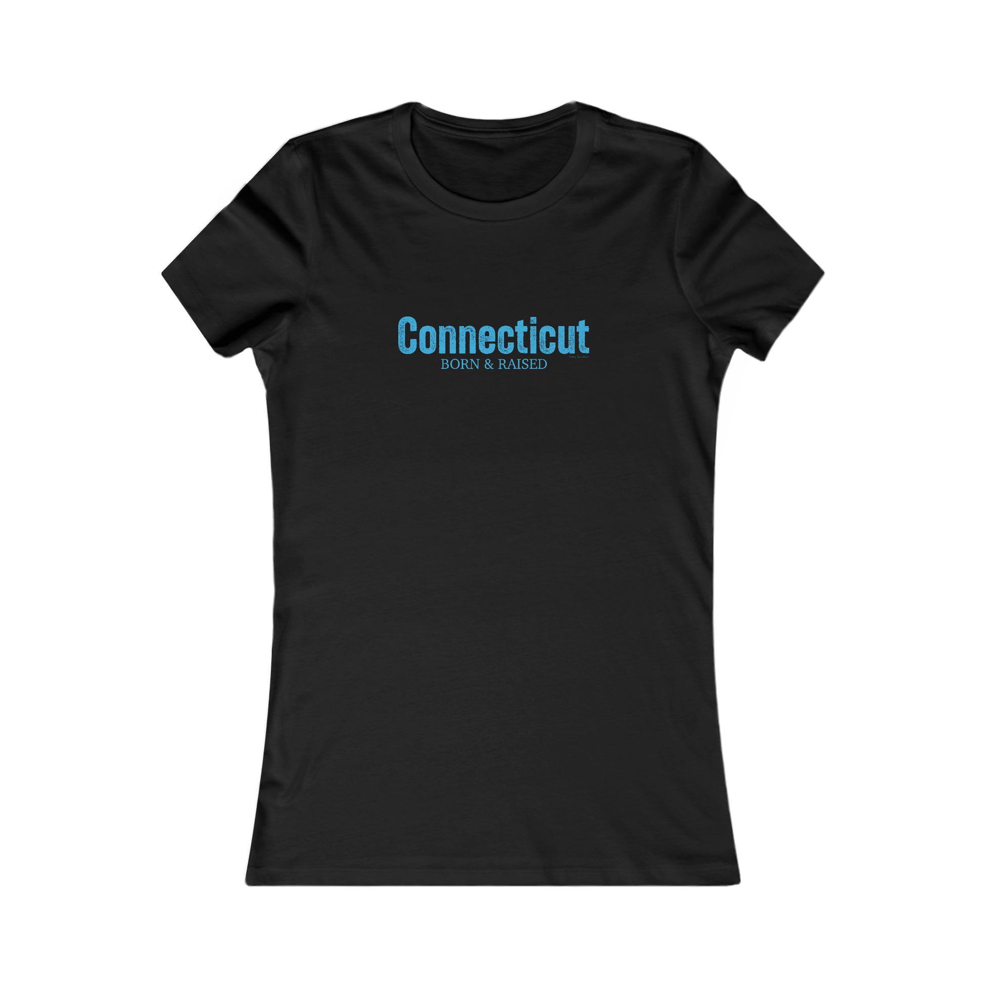 Connecticut born & Raised womens tee shirt