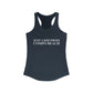 Just a kid from Compo Beach Women's Ideal Racerback Tank Top