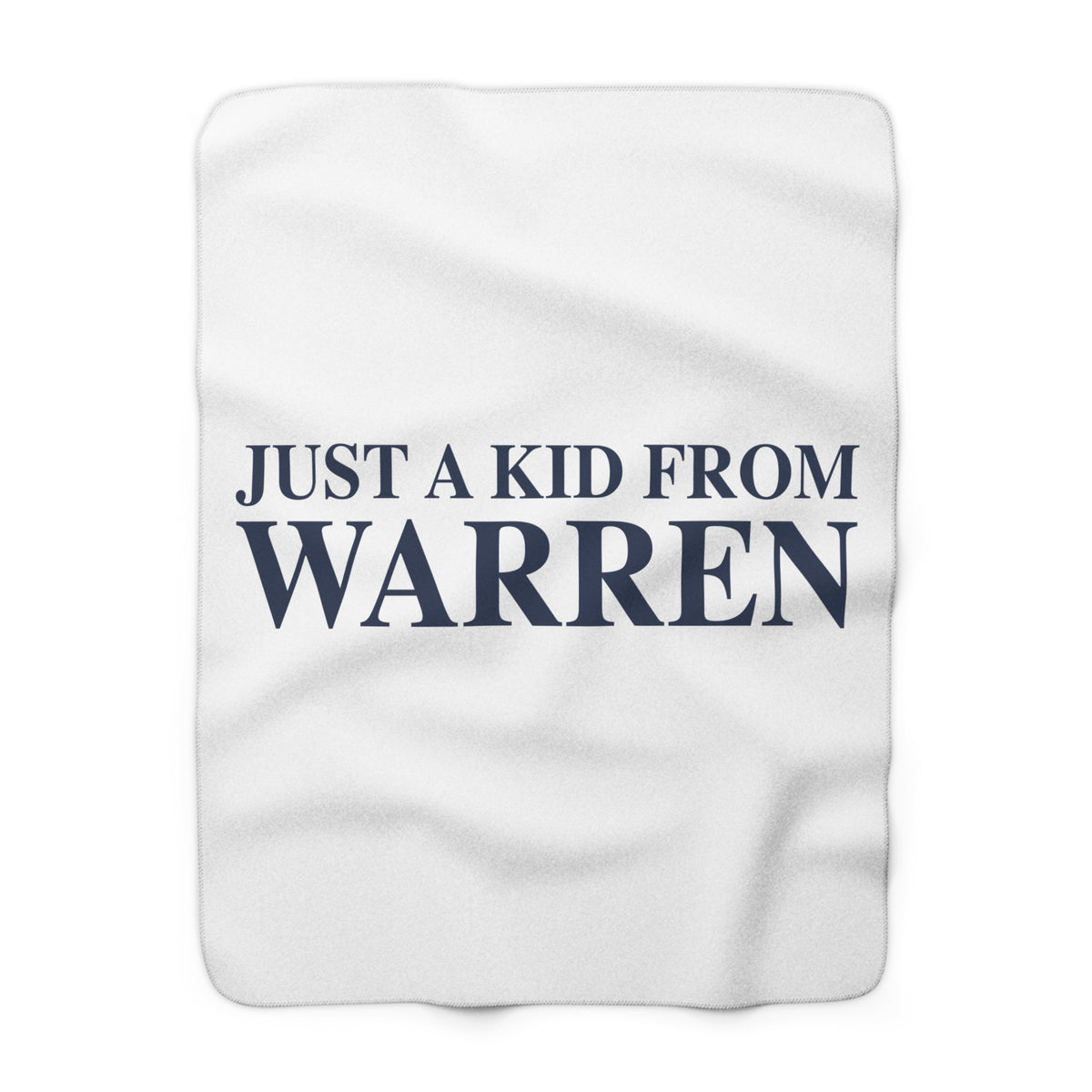 Just a kid from Warren Sherpa Fleece Blanket