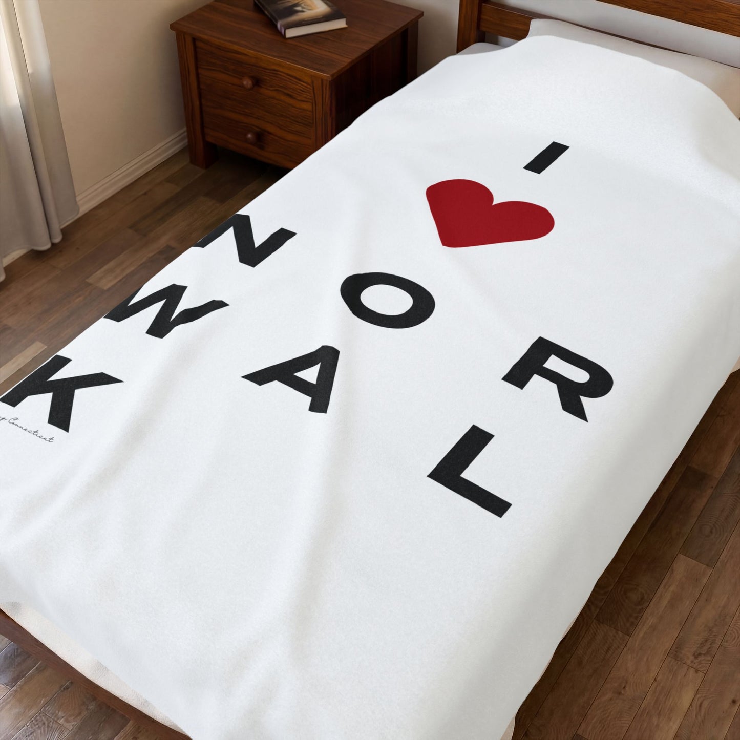 Norwalk Vision Velveteen Plush Blanket