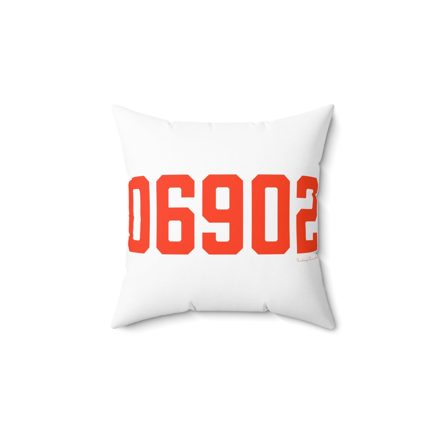 06902 Stamford Connecticut Zip Code Spun Polyester Square Pillow