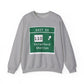 Vintage Merritt Parkway Exit 53 Sign Unisex Heavy Blend™ Crewneck Sweatshirt