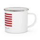 Brooklyn Connecticut Flag Enamel Camping Mug