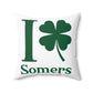 I Clover Somers Spun Polyester Square Pillow