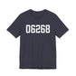 06268 Storrs CT Zip Code Unisex Jersey Short Sleeve T-Shirt