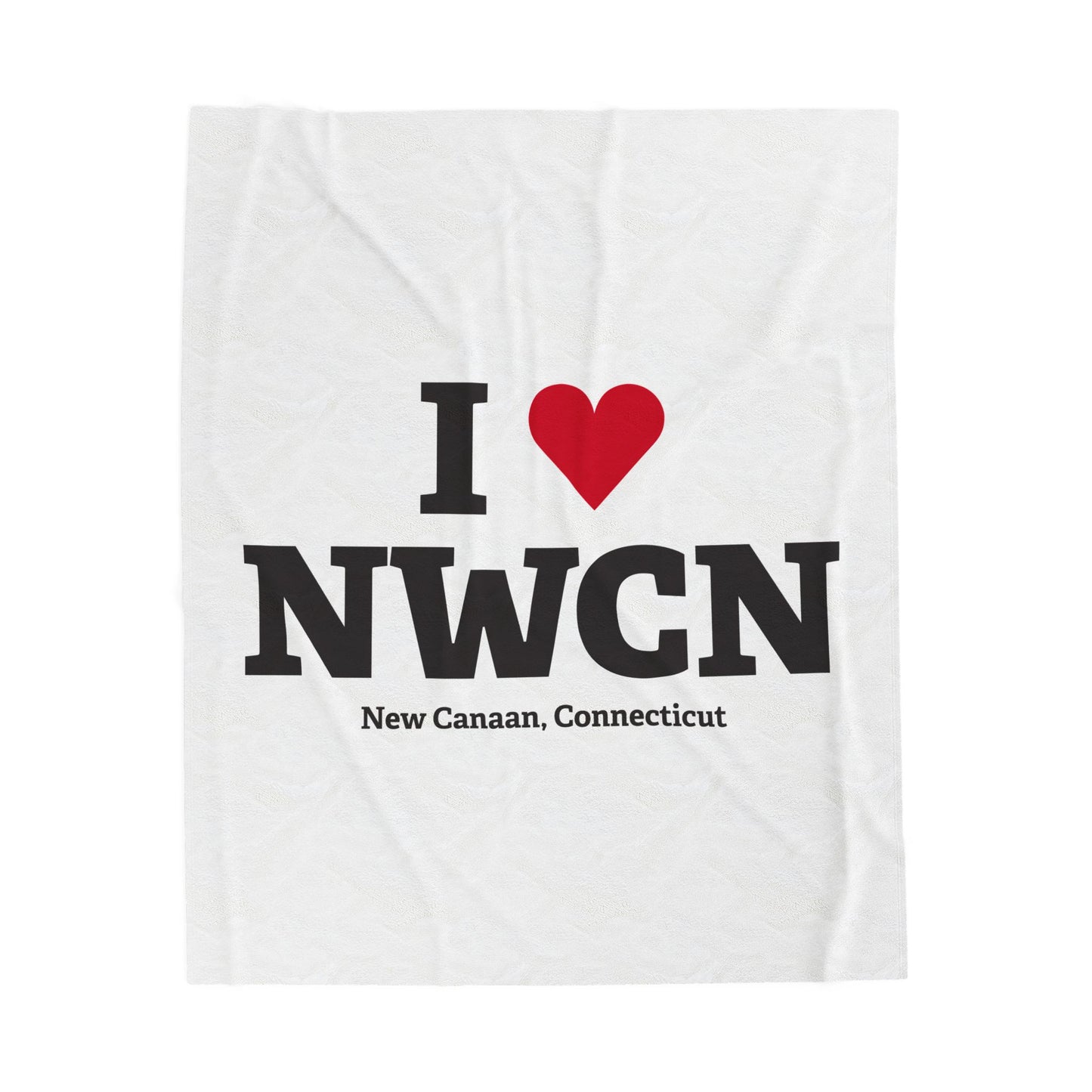 I Heart NWCN Velveteen Plush Blanket