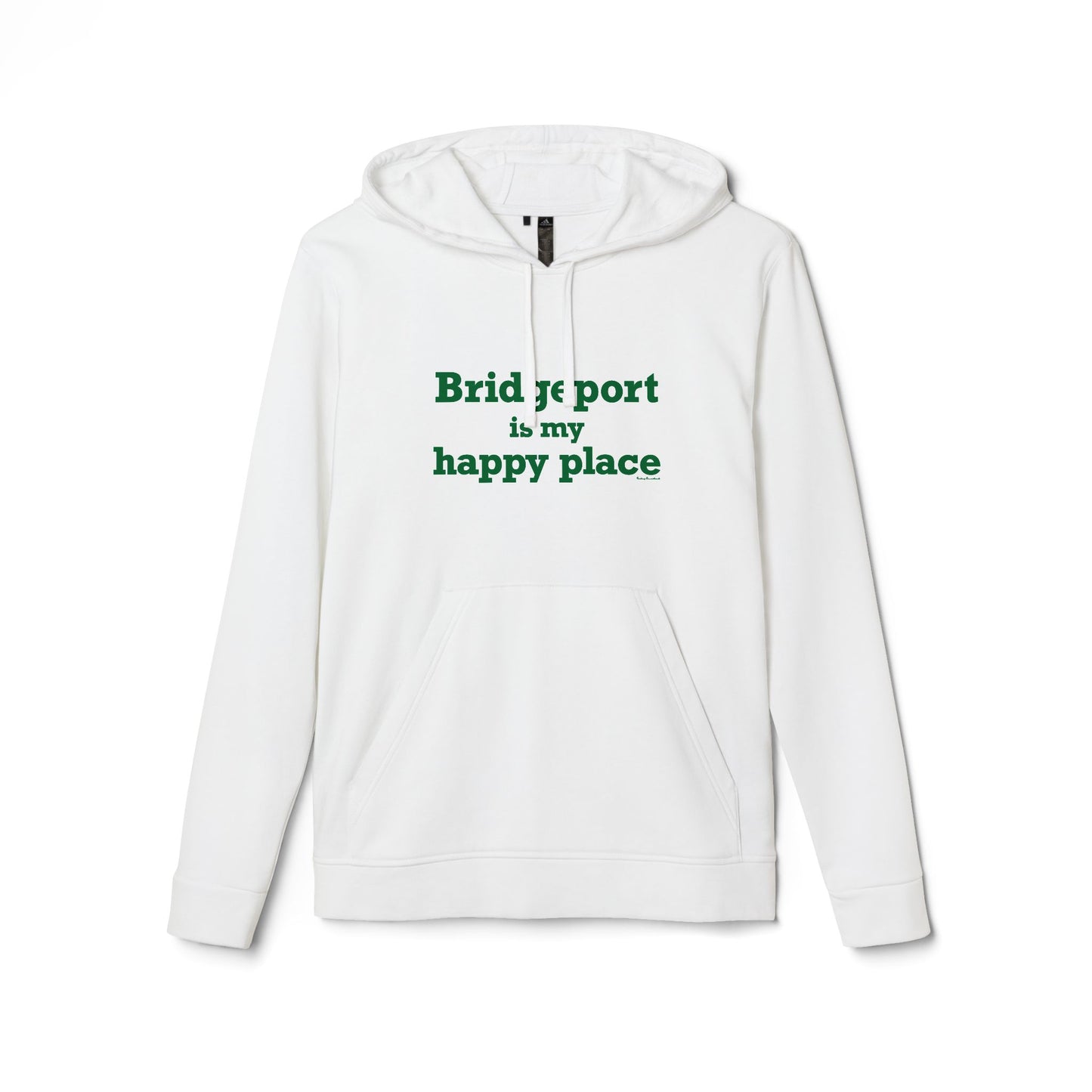 Bridgeport Is My Happy Place adidas Unisex Fleece Hoodie