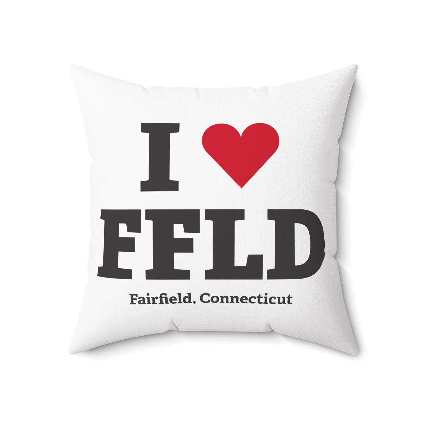 I Heart FFLD Spun Polyester Square Pillow